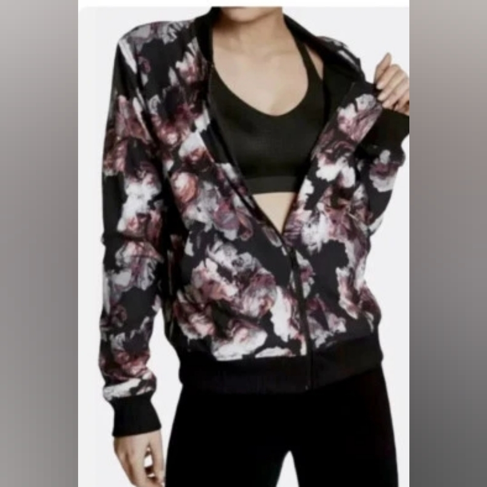 Victoria's Secret Floral Sport Bomber Jacket